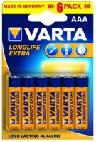Купить акумулятор / батарейка Varta Longlife Extra 6xAAA: цена от 179 грн.