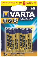 Купить аккумулятор / батарейка Varta Longlife Extra 6xAA  по цене от 149 грн.
