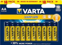 Купить аккумулятор / батарейка Varta Longlife Extra 10xAA  по цене от 341 грн.