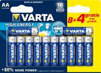 Купити акумулятор / батарейка Varta High Energy 12xAA  за ціною від 275 грн.