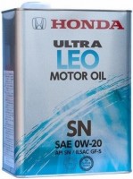 Купити моторне мастило Honda Ultra LEO 0W-20 SN 4L  за ціною від 2359 грн.