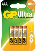 Купить аккумулятор / батарейка GP Ultra Alkaline 4xAAA  по цене от 87 грн.