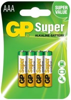 Купити акумулятор / батарейка GP Super Alkaline 4xAAA  за ціною від 41 грн.