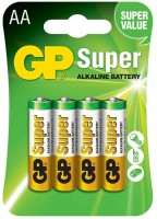 Купити акумулятор / батарейка GP Super Alkaline 4xAA  за ціною від 40 грн.