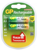 Купить акумулятор / батарейка GP Rechargeable 2xAA 2700 mAh: цена от 445 грн.