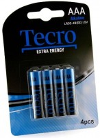 Купить акумулятор / батарейка Tecro Extra Energy 4xAAA: цена от 59 грн.
