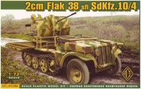 Купить сборная модель Ace 20mm Flak 38 sfl SdKfz.10/4 (1:72)  по цене от 288 грн.