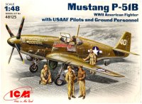 Купить сборная модель ICM Mustang P-51B (1:48)  по цене от 686 грн.