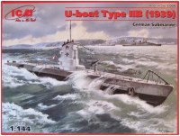 Купити збірна модель ICM U-Boat Type IIB (1939) (1:144)  за ціною від 686 грн.