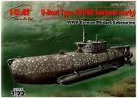 Купити збірна модель ICM U-Boat Type XXVII Seehund (early) (1:72)  за ціною від 617 грн.