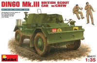 Купить сборная модель MiniArt Dingo Mk.III British Scout Car w/Crew (1:35)  по цене от 872 грн.