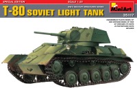 Купити збірна модель MiniArt T-80 Soviet Light Tank (1:35)  за ціною від 724 грн.