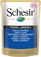 Купити корм для кішок Schesir Adult Pouch Tuna/Seabass  за ціною від 83 грн.