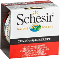 Купити корм для кішок Schesir Adult Canned Tuna/Shrimps 85 g  за ціною від 90 грн.