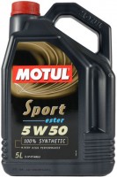 Купити моторне мастило Motul Sport 5W-50 5L  за ціною від 3574 грн.