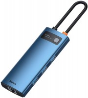 Купити кардридер / USB-хаб BASEUS Metal Gleam Series 6-in-1 Multifunctional Type-C Hub  за ціною від 1299 грн.