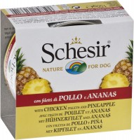 Купити корм для собак Schesir Adult Canned Chicken/Pineapple 150 g  за ціною від 125 грн.