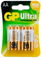 Купити акумулятор / батарейка GP Ultra Alkaline 4xAA  за ціною від 87 грн.