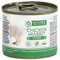 Купить корм для собак Natures Protection Puppy Canned Chicken/Rabbit 0.2 kg  по цене от 91 грн.