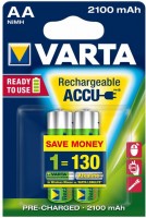 Купити акумулятор / батарейка Varta Rechargeable Accu 2xAA 2100 mAh  за ціною від 369 грн.