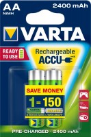 Купити акумулятор / батарейка Varta Rechargeable Accu 2xAA 2400 mAh  за ціною від 485 грн.