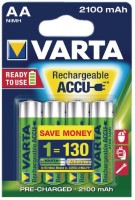 Купити акумулятор / батарейка Varta Rechargeable Accu 4xAA 2100 mAh  за ціною від 420 грн.
