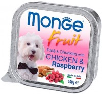 Купить корм для собак Monge Fruit Pate Chicken/Raspberry 100 g  по цене от 45 грн.