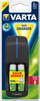 Купить зарядка для акумуляторної батарейки Varta Mini Charger 57646 + 2xAA 2100 mAh: цена от 449 грн.