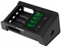 Купити зарядка для акумуляторної батарейки Varta LCD Smart Charger + 4xAA 2100 mAh  за ціною від 3023 грн.