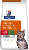 Купити корм для кішок Hills PD c/d Urinary Stress/Metabolic Chicken 1.5 kg  за ціною від 1054 грн.