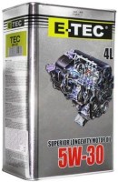 Купить моторное масло E-TEC TEC 5W-30 4L  по цене от 754 грн.