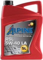 Купити моторне мастило Alpine RSL 5W-40 LA 5L  за ціною від 1376 грн.