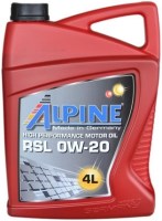 Купить моторное масло Alpine RSL 0W-20 4L  по цене от 1300 грн.