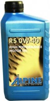 Купить моторное масло Alpine RS 0W-40 1L  по цене от 372 грн.