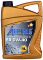 Купить моторное масло Alpine RS 0W-40 4L: цена от 1406 грн.