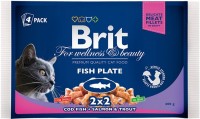 Купити корм для кішок Brit Premium Pouches Fish Plate 4 pcs  за ціною від 79 грн.
