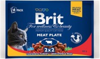 Купити корм для кішок Brit Premium Pouches Meat Plate 4 pcs  за ціною від 108 грн.
