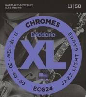 Купить струны DAddario XL Chromes Flat Wound Jazz 11-50  по цене от 891 грн.