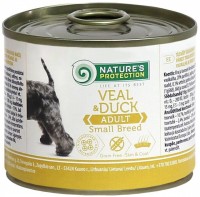 Купить корм для собак Natures Protection Adult Canned Small Breeds Veal/Duck 200 g  по цене от 107 грн.