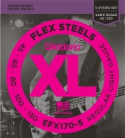 Купить струны DAddario XL FlexSteels 5-String Bass 45-130  по цене от 999 грн.