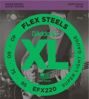 Купить струны DAddario XL FlexSteels Bass 40-95  по цене от 378 грн.