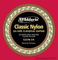 Купити струни DAddario 3/4 Student Nylon 29-45  за ціною від 380 грн.