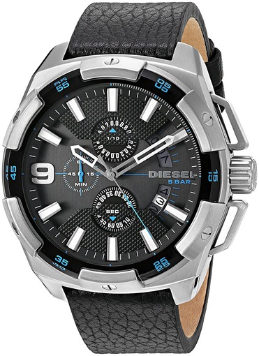 leather diesel watches for men