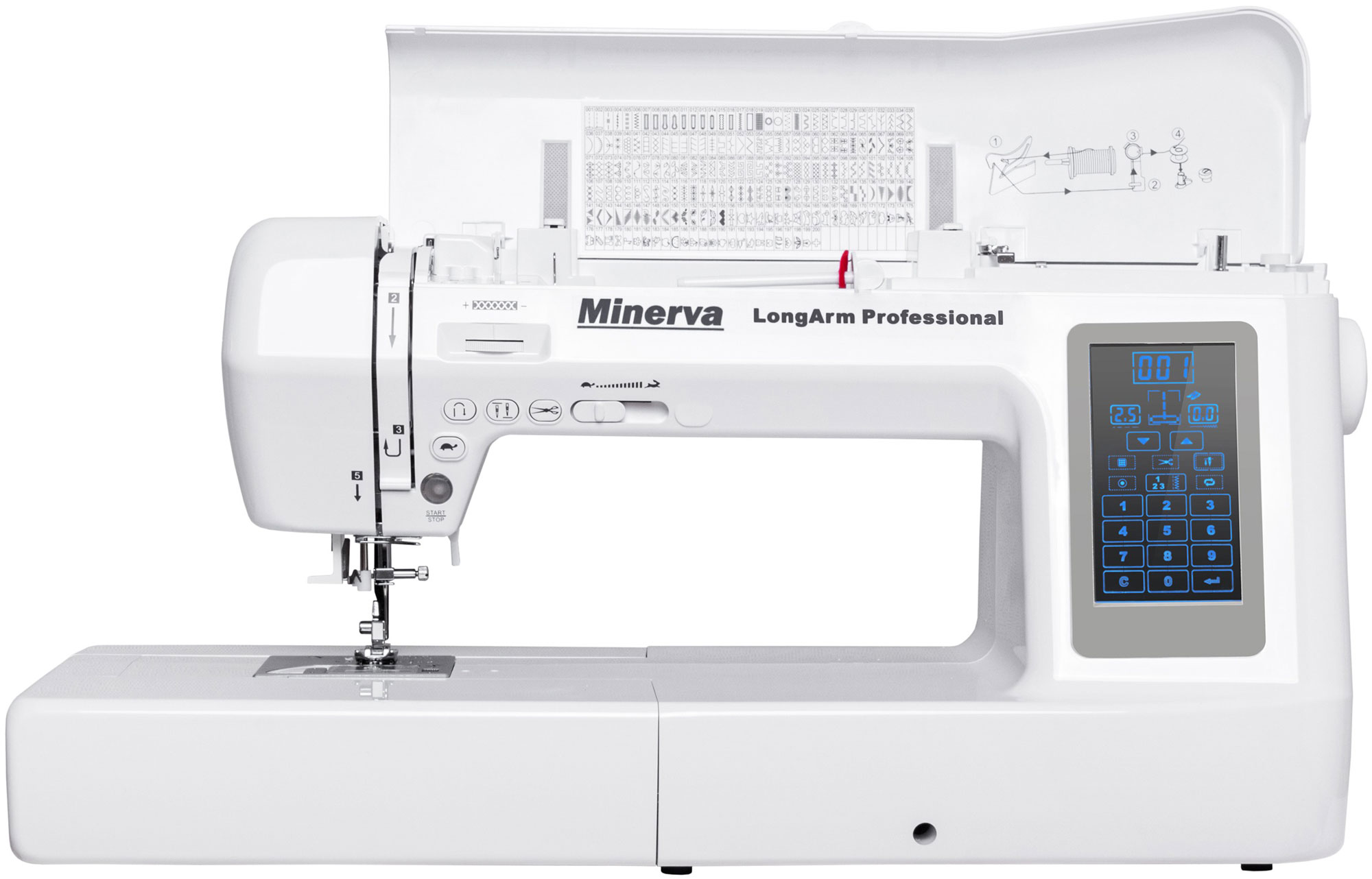 Швейная машина / оверлок Minerva LongArm Professional. Обзоры, инструкции,  ссылки: Minerva LongArm Professional