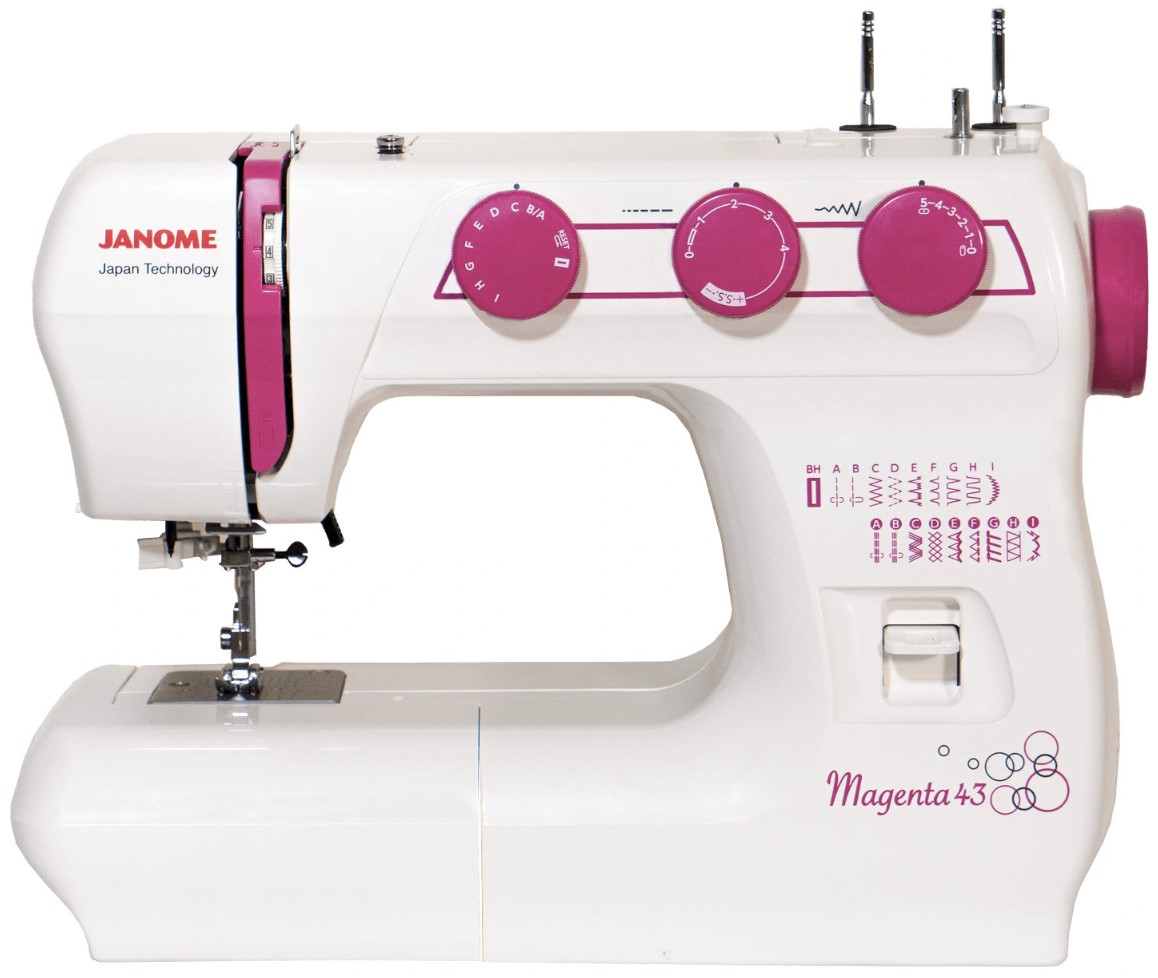 Швейная машина / оверлок Janome Magenta 43. Обзоры, инструкции, ссылки:  Janome Magenta 43